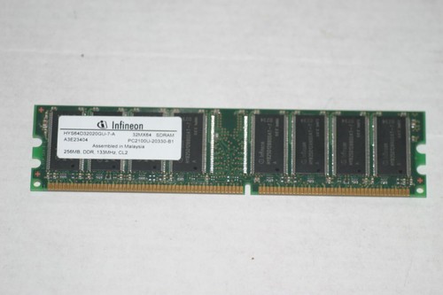 256MB Infineon DDR1 RAM PC2100U 266MHz CL2 HYS64D32020GU-7-A Speicher Memory