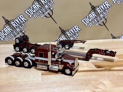 DCP 1/64 Kenworth W900 Magnitude Lowboy Jeep And Flip Axle Semi