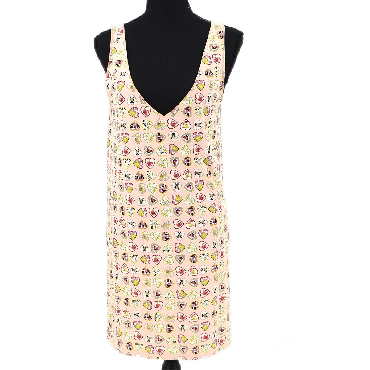 Chanel Valentine Sleeveless Dress Pink 06P #38 181151 | eBay