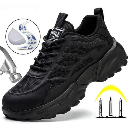 DE Herren Leicht Schuhe Sicherheitsschuhe Sneaker Stahlkappe Arbeitsschuhe Sport - Bild 2 von 26