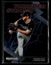 2022 Panini Prizm Draft Picks #TH-LS Landon Sims Thunderstruck card