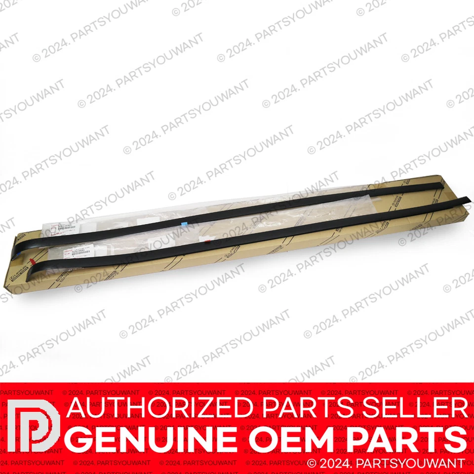 GENUINE Toyota 05-15 Tacoma Double Cab OEM Roof Drip Weatherstrip Molding SET Foto 3 de 4