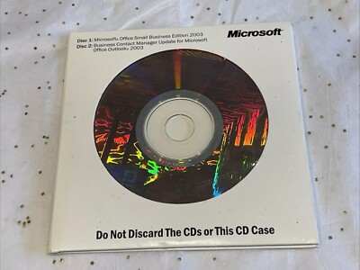 Microsoft Office Small Business Edition 2003 w/ BCM 2-CDs Product Key Included
