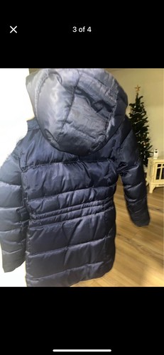 Gap Kids Winter Coat Girls Size L (10) Blue Hooded Puffer Coat - Picture 2 of 4