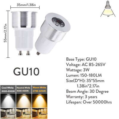Mini LED Spot Licht 1.5W GU10 MR16 GU5.3 110V 220V 12V 15W gleichwertige Lampe