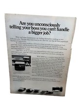 1971 IBM Word Processing Machines Original Print Ad vintage
