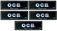 5x OCB 1 1/4  Rolling Papers Ultra Thin 50 Lvs *Authentic*USA SHIPPED*