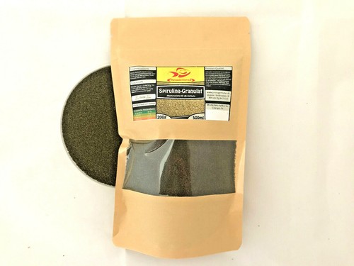Spirulina Granulat (grob / fein) 200 g Fischfutter 0,5 L TÜTE Aquarium Pellets - Bild 2 von 3