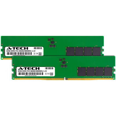 A-Tech 64GB 2x 32GB PC5-38400 Desktop DIMM DDR5 4800MHz 288pin PC