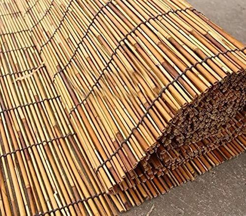 8-10 mm extra dicke Schilf Sichtschutz Rolle Garten Natur Schilf Zaunblende - Bild 3 von 6