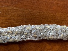 VINTAGE BEADED RIBBON 27 INCHES LONG WITH INTRICATE BEADING