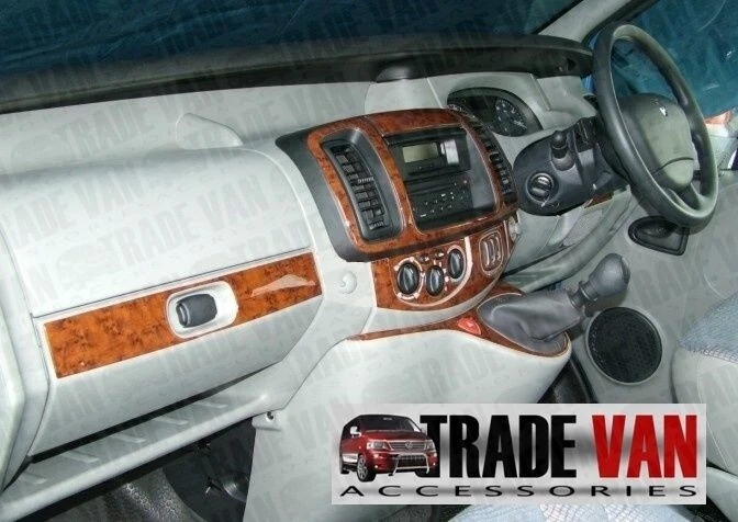 VAUXHALL VIVARO DASH BOARD TRIM KIT CARBON FIBRE LOOK MK2 16PC RHD
