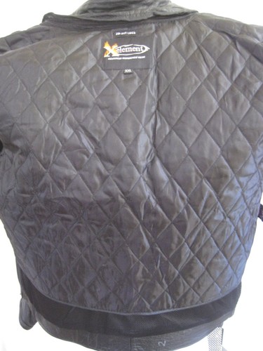 XELEMENT HEAVY DUTY BIKER JACKET BUFFALO BLACK LEATHER ZIP OUT LINER MEN'S XXL - Bild 12 von 21