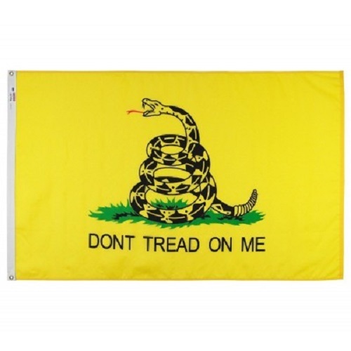 Bandiera USA Trade Winds 3x5 Gadsden Culpeper Tea Party - Nylon 200D, Multicolore, Con Clip