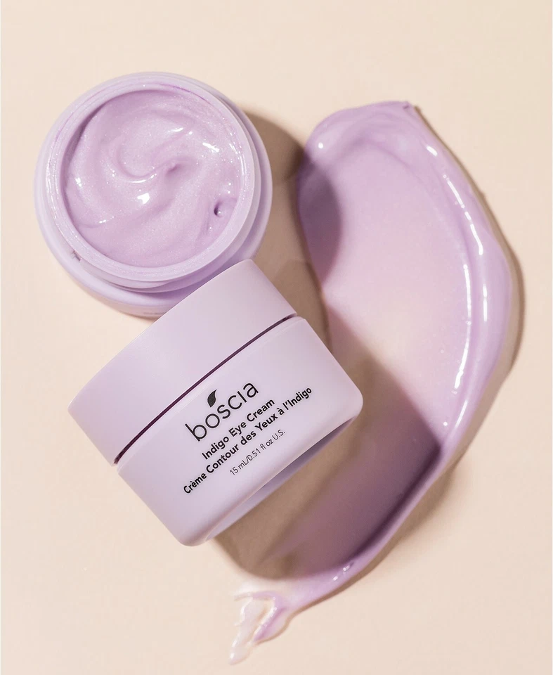 Crema hidratante para ojos Boscia Indigo iluminar y corregir el color .51 oz orgánica $38 nueva Foto 2 de 4