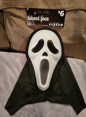 Fun World Scream Ghost Face Scary Movie Mask! Easter Unlimited New!