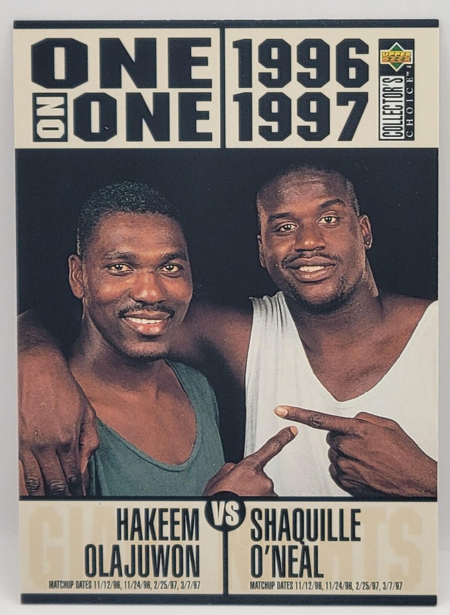 96-97 Collector's Choice (One on One) Hakeem Olajuwon/Shaquille O