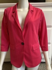 Womens Luii Fuschia Jacket, 3/4 Sleeve Nwt Size L