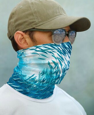 SUN GAITER Sea Life UPF 50+ UV Protecter Fishing Sport Outdoor
