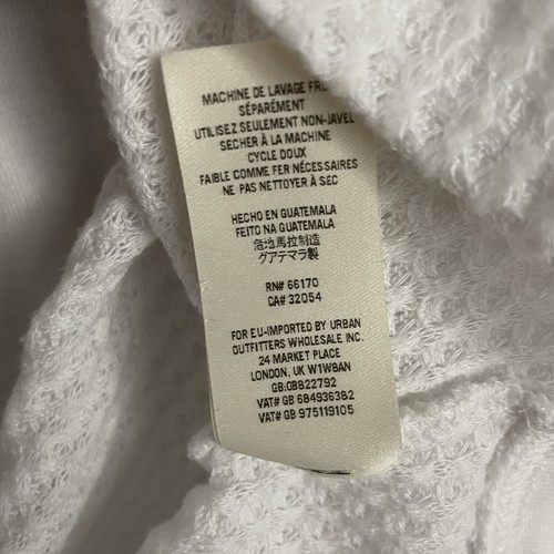We The Free Womens S White Love Me Thermal Top Cut Out Back - Picture 4 of 6