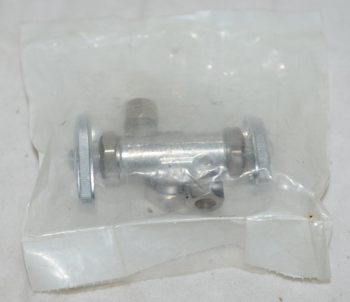 Brasscraft CR1901DVXC Brass Dual Shut Off Outlet Stop Shut Off Straight - Picture 2 of 3
