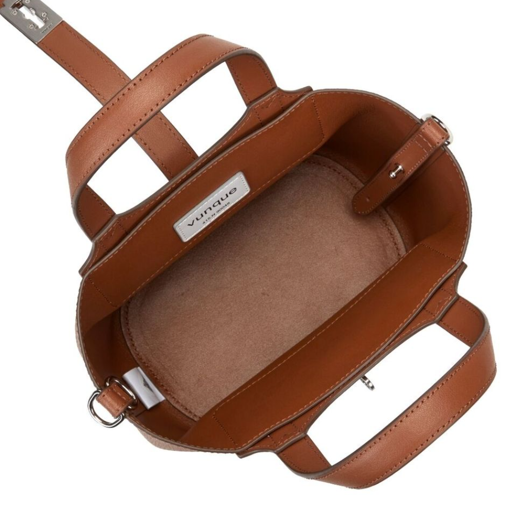 トートバッグ Vunque Festone Pila Leather Bucket S 2 Colors VUNQUE] Festone Pila Leather Bucket Bag S - Black/Camel