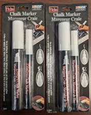 LOT OF 2 - BISTRO 1 PACKAGE OF 2 CHALK MARKERS - 4 Markers Total