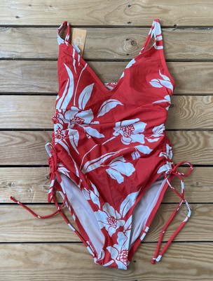 Kona Sol Nwt Women S One Piece Swimsuit Size M Red White Floral D5 Ebay Kona Sol Nwt Women S One Piece Swimsuit Size M Red White Floral D5 Ebay