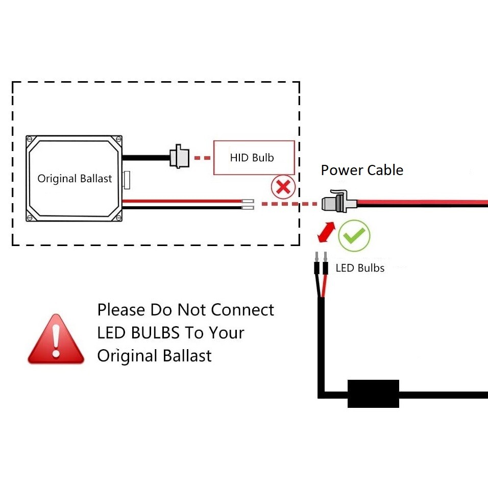 Super Bright D1S D3S Headlight LED Conversion Kit For Ford Mustang 15