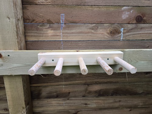 Welly wellington wellies wooden rack boot holder wall mounted shoe storage - Picture 24 of 44