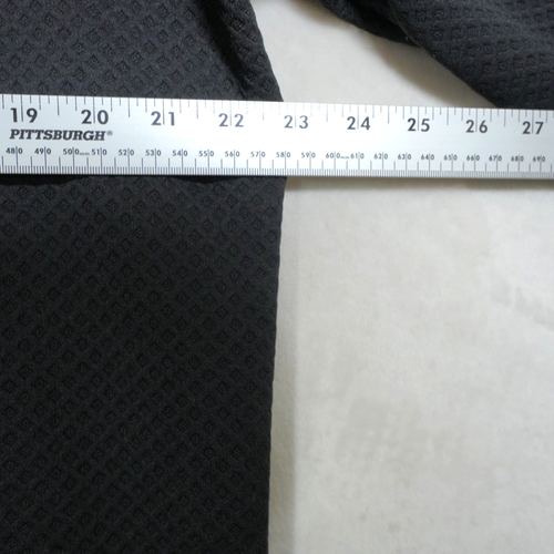 EUC - Adidas Golf Pullover Men's XL Black Textured Zip Performance Long Sleeve - Picture 6 of 8