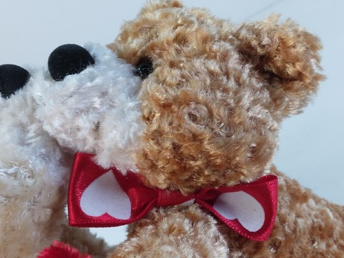 Dan Dee Lip Lockers Bear Plush Stuffed Animal Collectible Toy 5" Lover Valentine - Picture 10 of 14