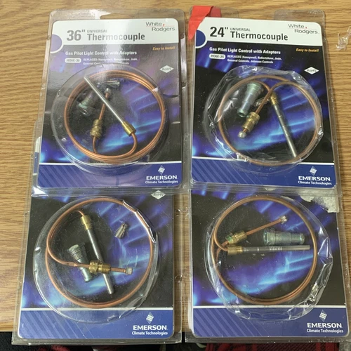 Lot Of 4 Emerson 24"/36” universal Thermocouple H06E-24/36 gas pilot  See Pics