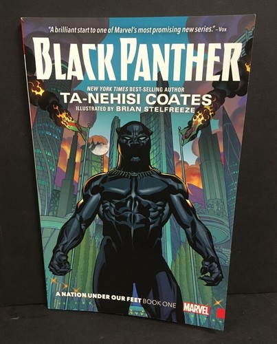 PANTHÈRE NOIRE "A Nation Under Our Feet" livre 1 pièce de lit Marvel Comics couverture souple - Photo 1 sur 12