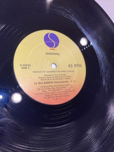 Madonna 2 LP lot : Like a Virgin (1984) + La Isla Bonita (1987) 12" near mint - Picture 13 of 14