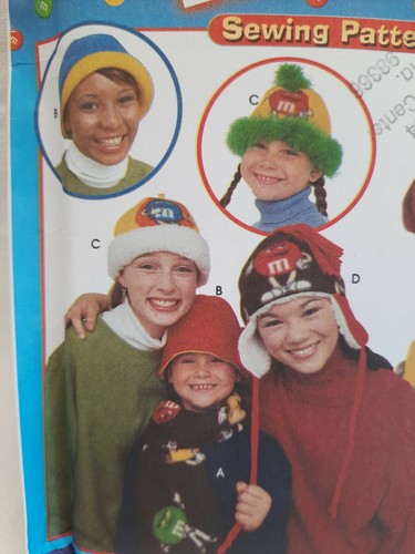M&M's Simplicity 8941 0636 Halloween Costume ~ Hats Scarf Bag ~ Misses' & Child - Picture 3 of 8
