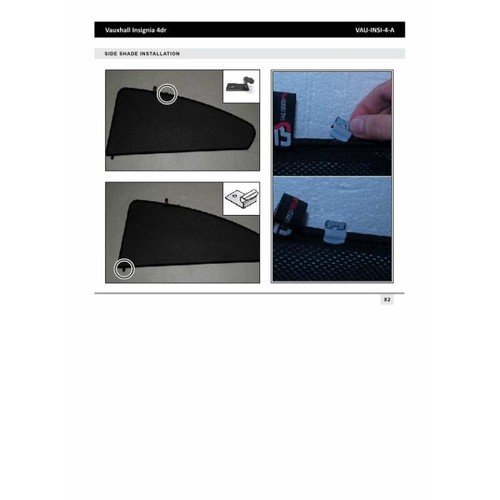 Parasole per Opel Insignia 4 porte anno 09-16, pannelli posteriori + lunotto - Foto 7 di 18