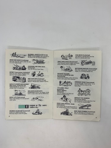 Summer 1968 Disneyland Guest Guide Brochure Disney Vintage Castle - Picture 6 of 14