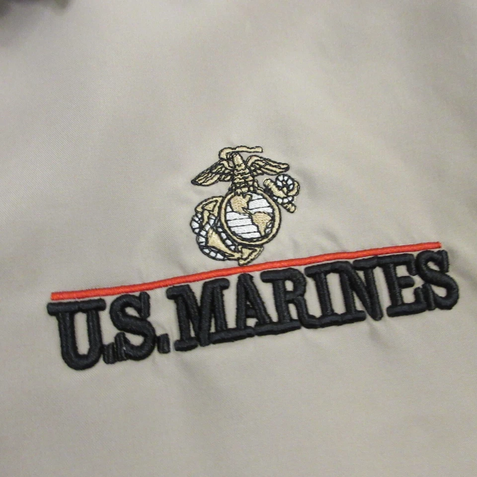 Chaqueta de bombardero vintage de los Marines de Estados Unidos 50 pulgadas pecho Hilton cortavientos veterano de la Marina Foto 2 de 4