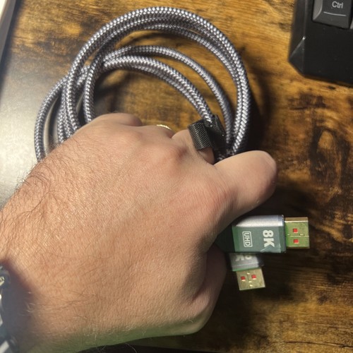 UHD 8K DisplayPort 6FT Cable 8K@60hz, 4K@144hz32.4Gbps, HDR, HBR3 DP to DP Cord - Picture 4 of 4