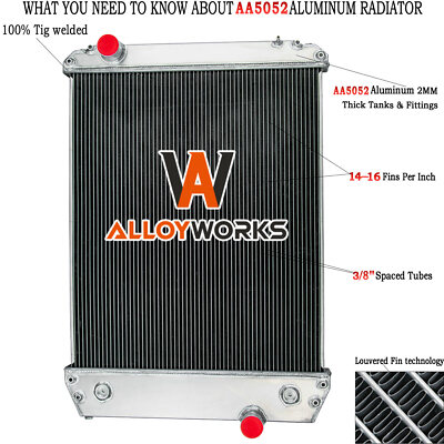 For Thomas School Bus FL50 60 70 80 w/Frightliner Chassis 5.9 Radiator 2AH00086