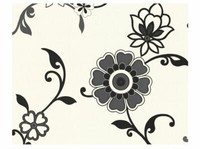 A.S. CréAtion Tapete Vlies 6367-44 Beige Grau Schwarz Stylisch Floral Eyecatcher