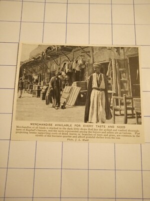 Merchandise available for every taste and need Baghdad bazaars street  c 1920