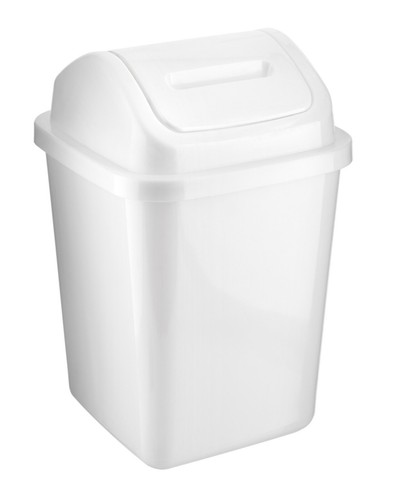 5L Bathroom Bin Swing Top Dust Bin Plastic Waste Paper Basket Office Kitchen New - Picture 13 of 15