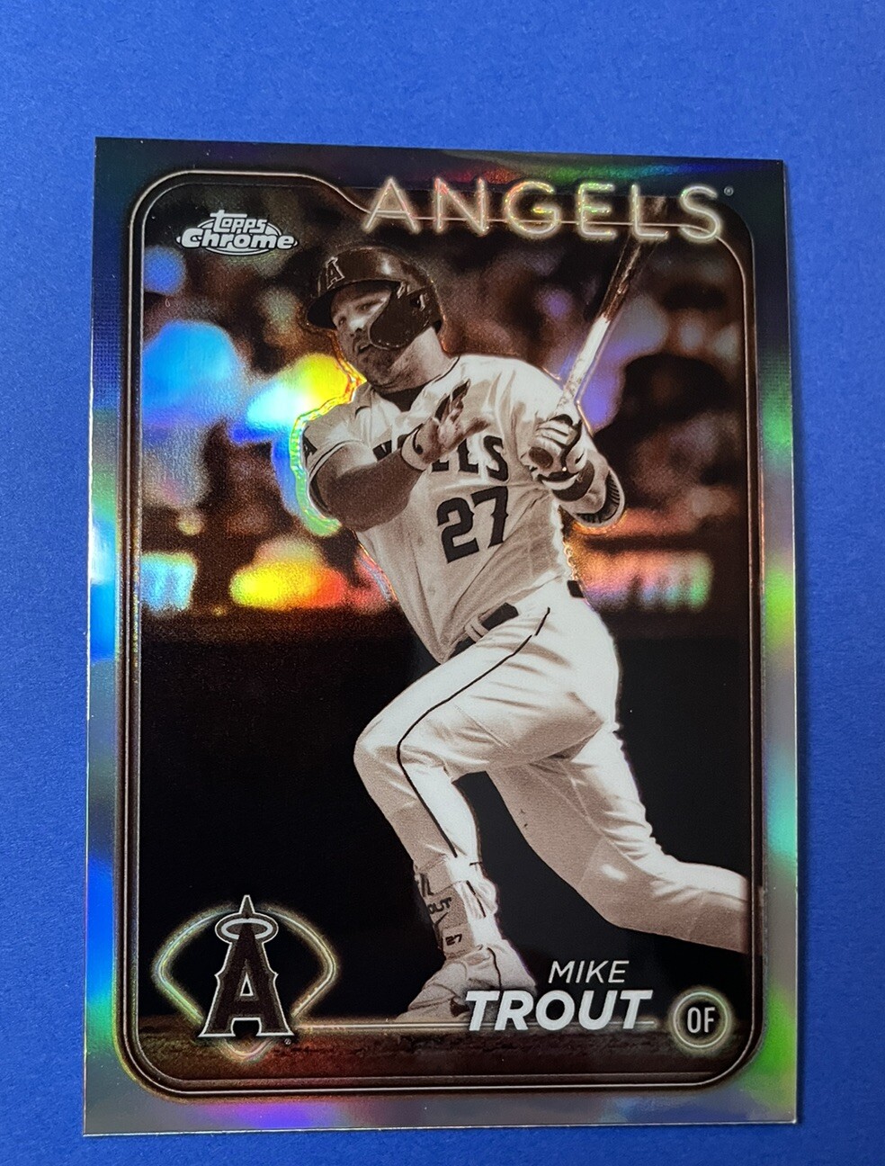 2024 Topps Chrome - Mike Trout Sepia Refractor #200- Angles 👼