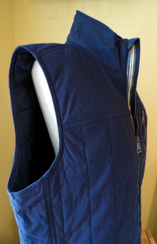 Orvis Mens Size Large Insulated Vest Navy Blue Full Zip Up Nylon Quilted - Picture 7 of 13
