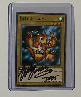 Signed Baby Dragon yugioh card by Wayne Grayson - Joey Wheeler - AUTOGRAPHED