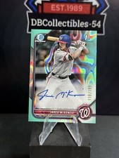 2022 Bowman Draft Jared McKenzie 1st Aqua Lava Auto 119/199 Washington Nationals