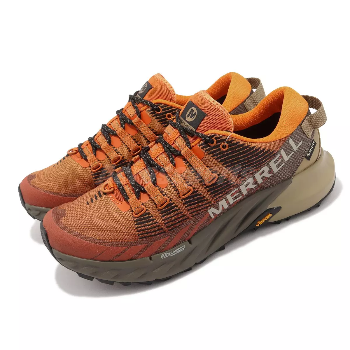 Merrell Agility Peak 4 GTX Gore-Tex Yellow Blue Women Trail Outdoors  J067538