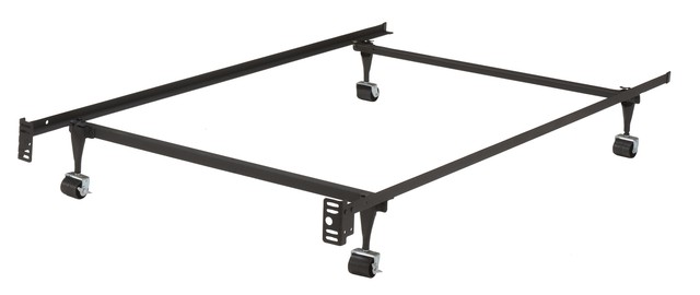 Kings Brand Twin Size Black Metal Roll Out Trundle Bed Frame For Daybed (543443241345)